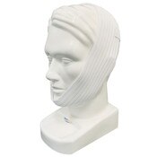 White Adjustable Chin Strap on Head
